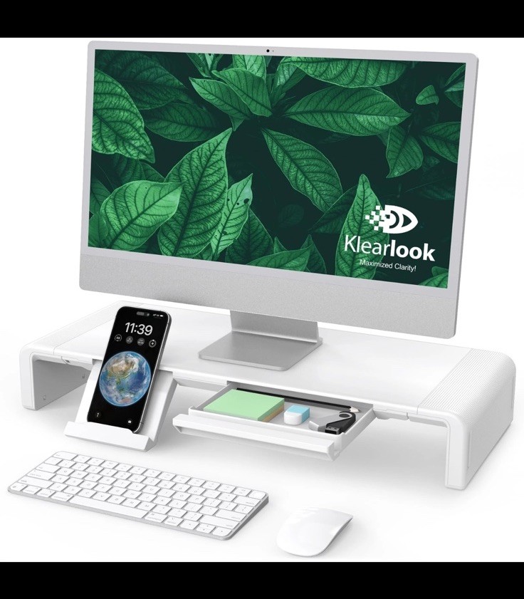 Monitor Stand Riser, Klearlook Foldable, Height Adjustable Computer Stand, De...