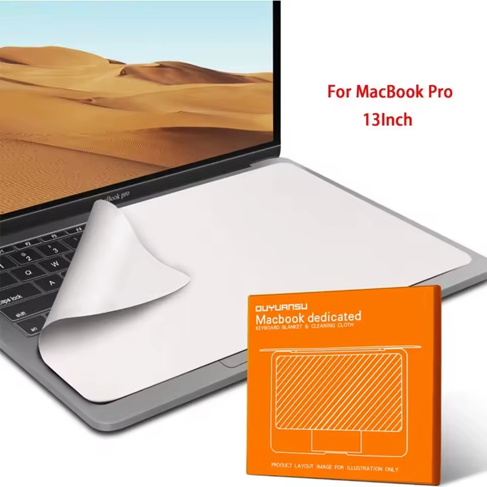 Laptop Keyboard Protector & Microfiber Cleaning Cloth for MacBook Mac Air