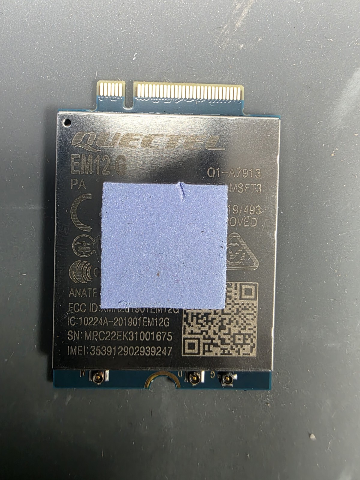 Quectel EM12-G M.2 LTE Cat 12 Modem