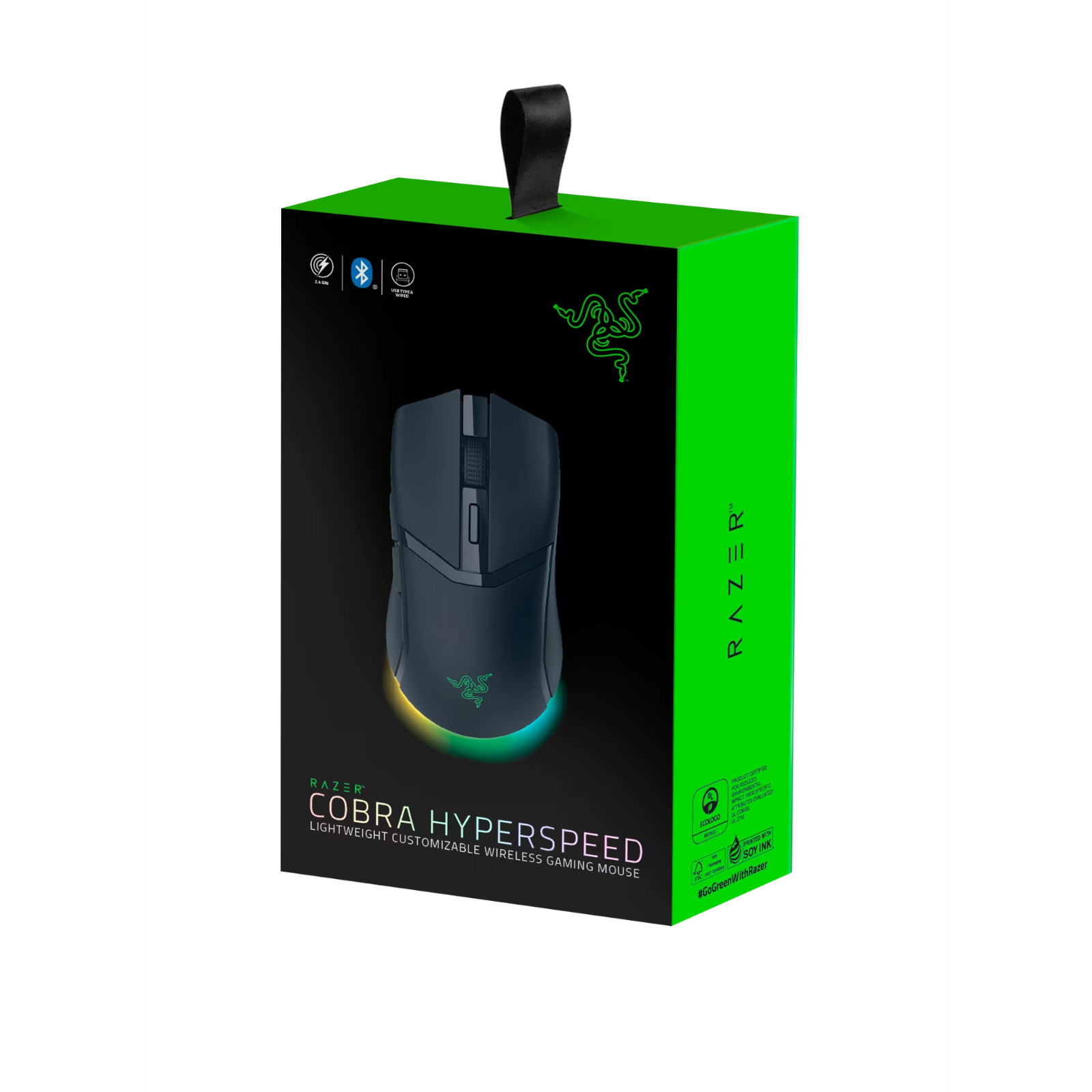 Razer Cobra HyperSpeed Lightweight Wireless Gaming Mouse, 62g, Black