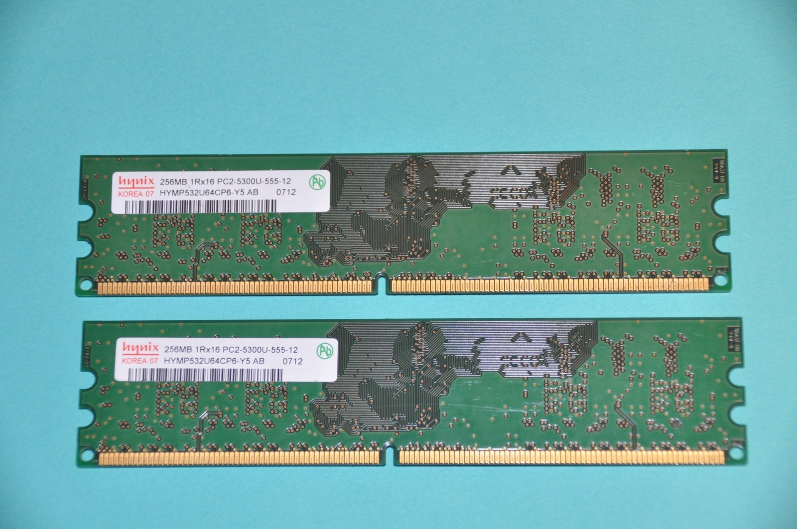 Hynix 512MB (2x256MB) DDR2 RAM PC2-5300U DIMM Desktop PC Memory HYMP532U64CP6-Y5