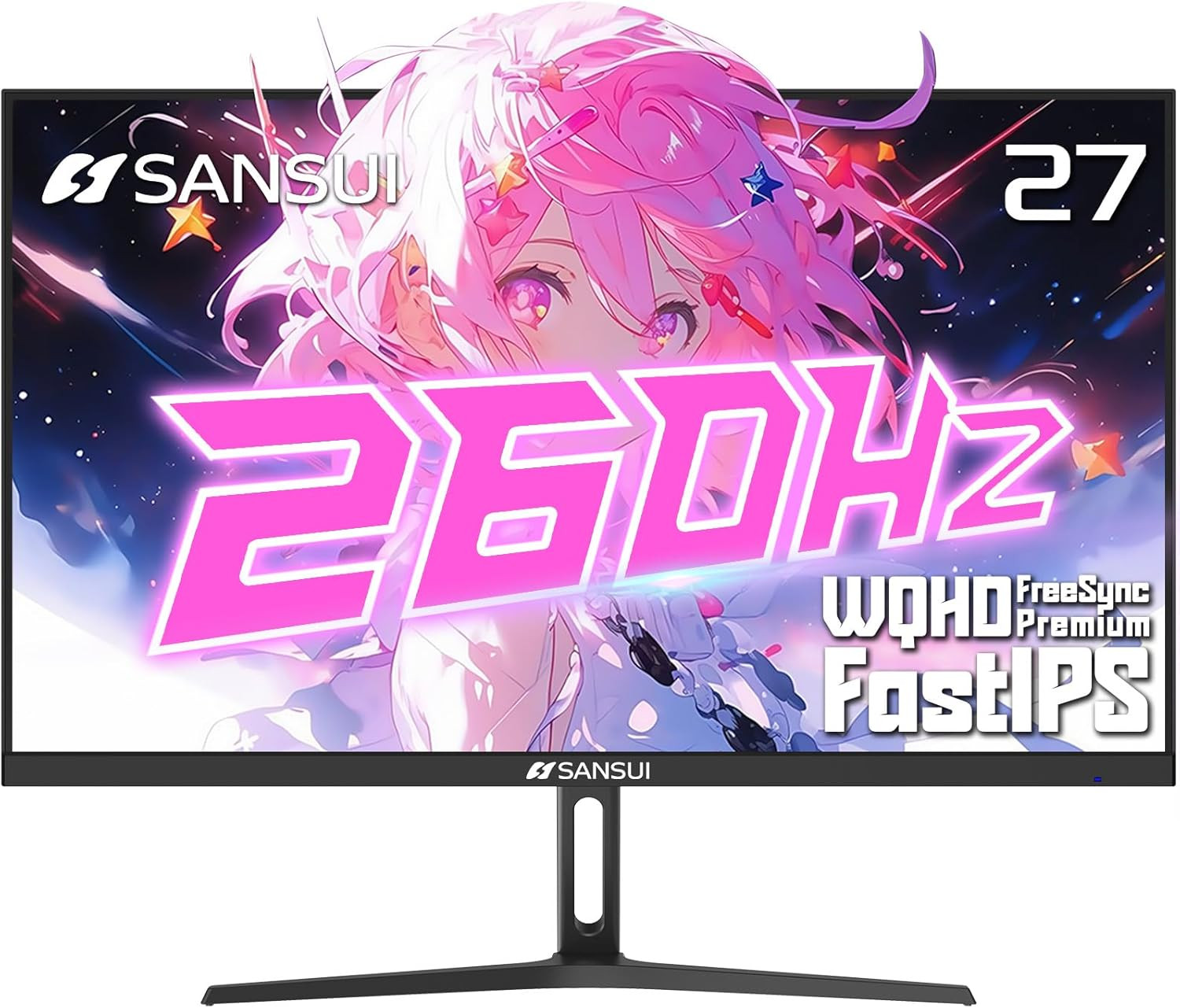 Gaming Monitor 27" 1440P 260Hz/240Hz WQHD 2K - Fast IPS 1Ms Freesync Premium 丨DC
