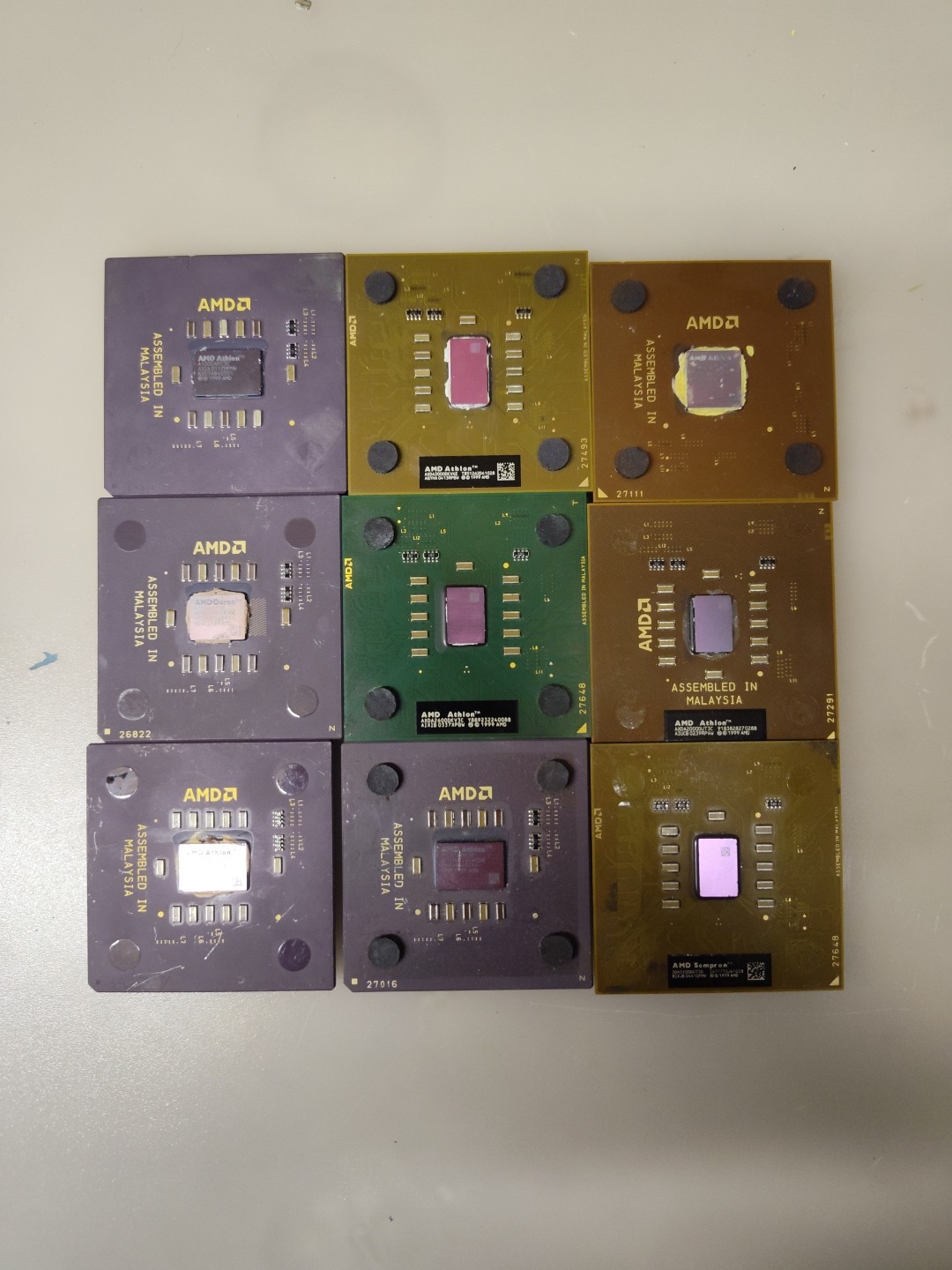 AMD Processor And Ceramic Gold Athlon Duron Sempron 754, A, 939 Socket