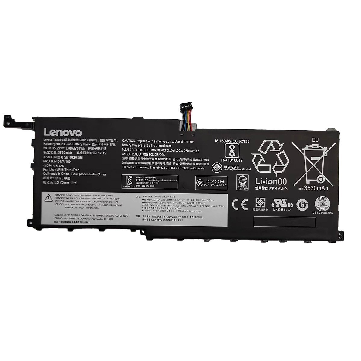 Genuine 00HW028 00HW029 Battery For Lenovo ThinkPad X1 Carbon 4th Gen X1 Yoga