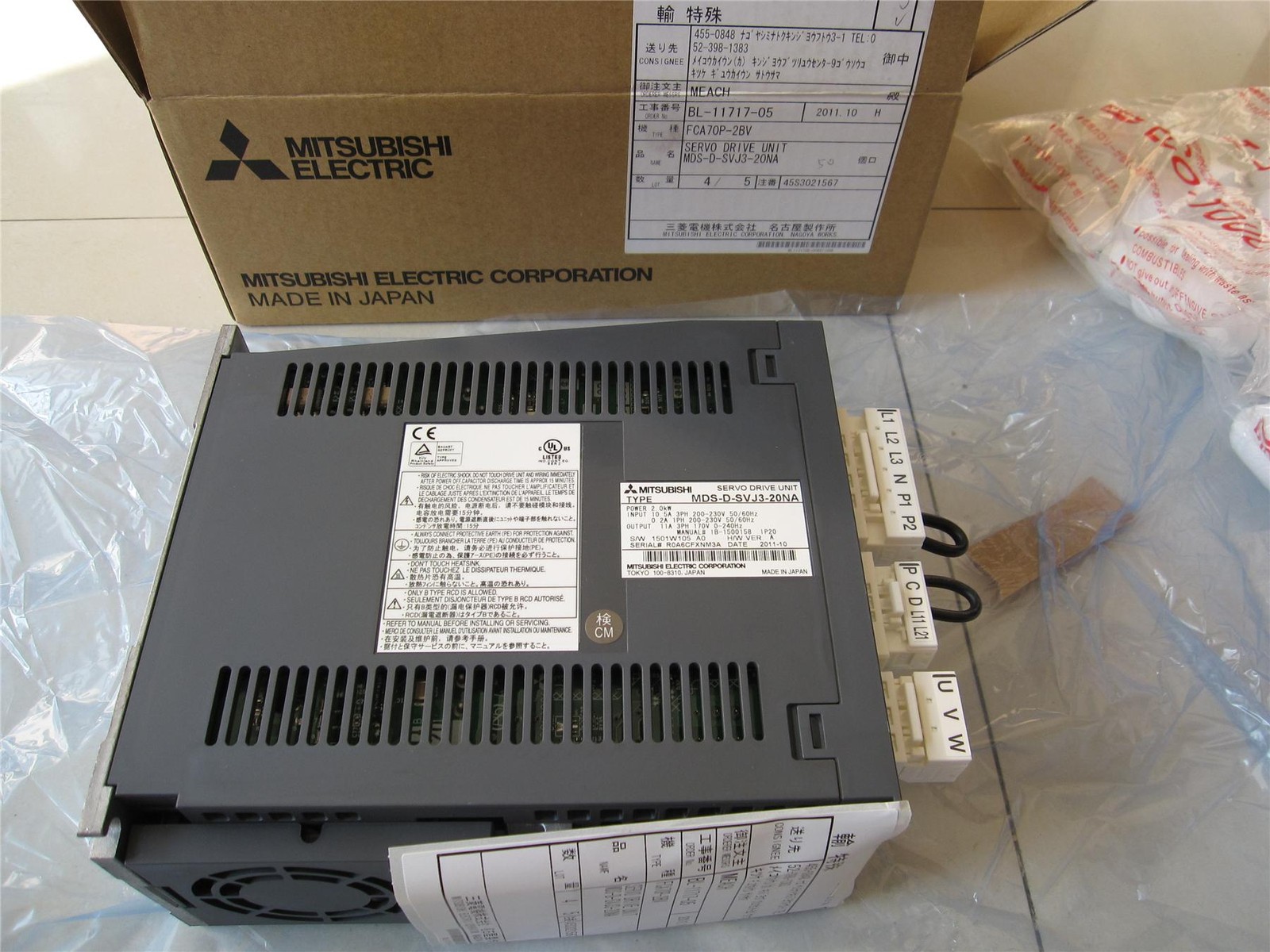 1PC Mitsubishi MDS-D-SVJ3-20NA Servo Drive MDSDSVJ320NA Brand New FedEx or DHL