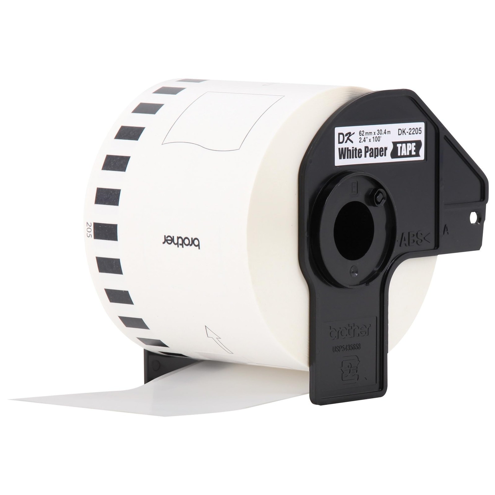 Label Rolls Continuous Paper Cut-to Length 2.4 x 100 Feet DK22053PK White