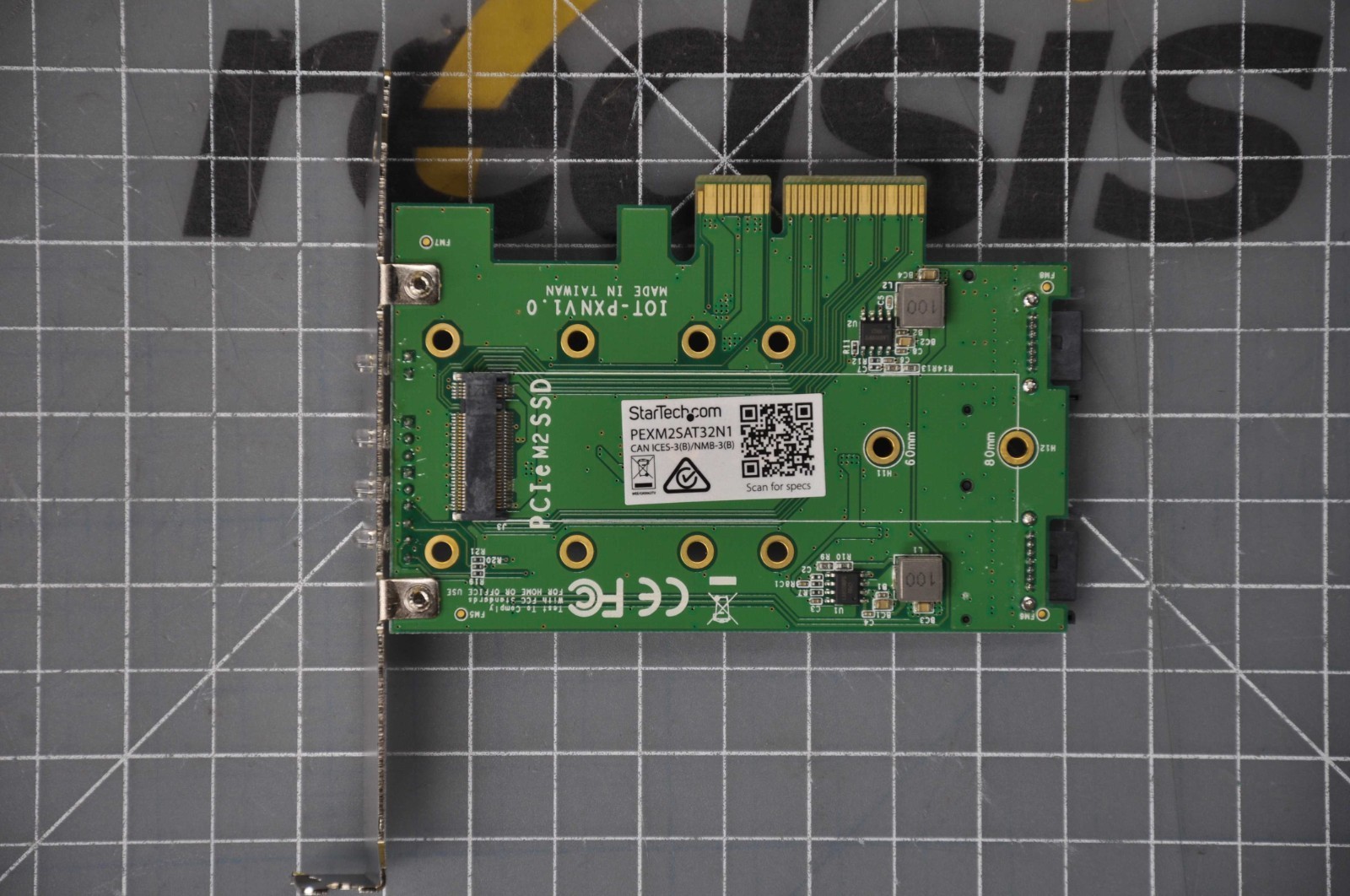 STARTECH - StarTech.com 3-Port M.2 SSD [NGFF] Adapter Card 1 x  used PEXM2SAT32N