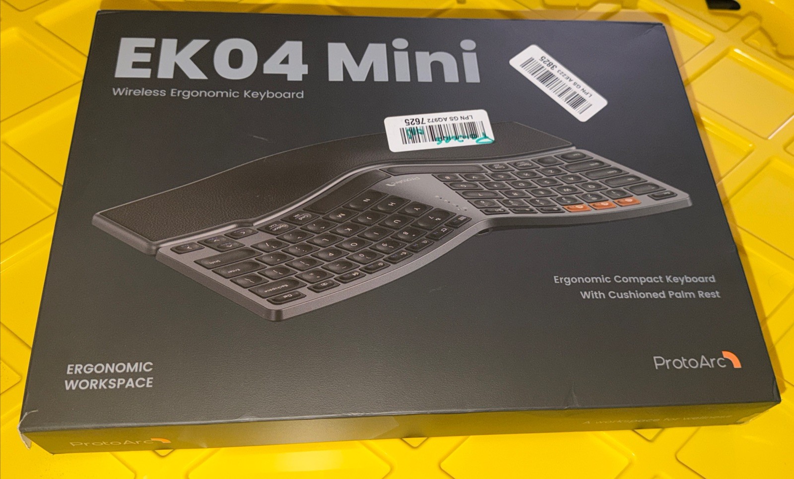 ProtoArc EK04 Mini Compact Wireless Ergonomic Keyboard - Space Gray New