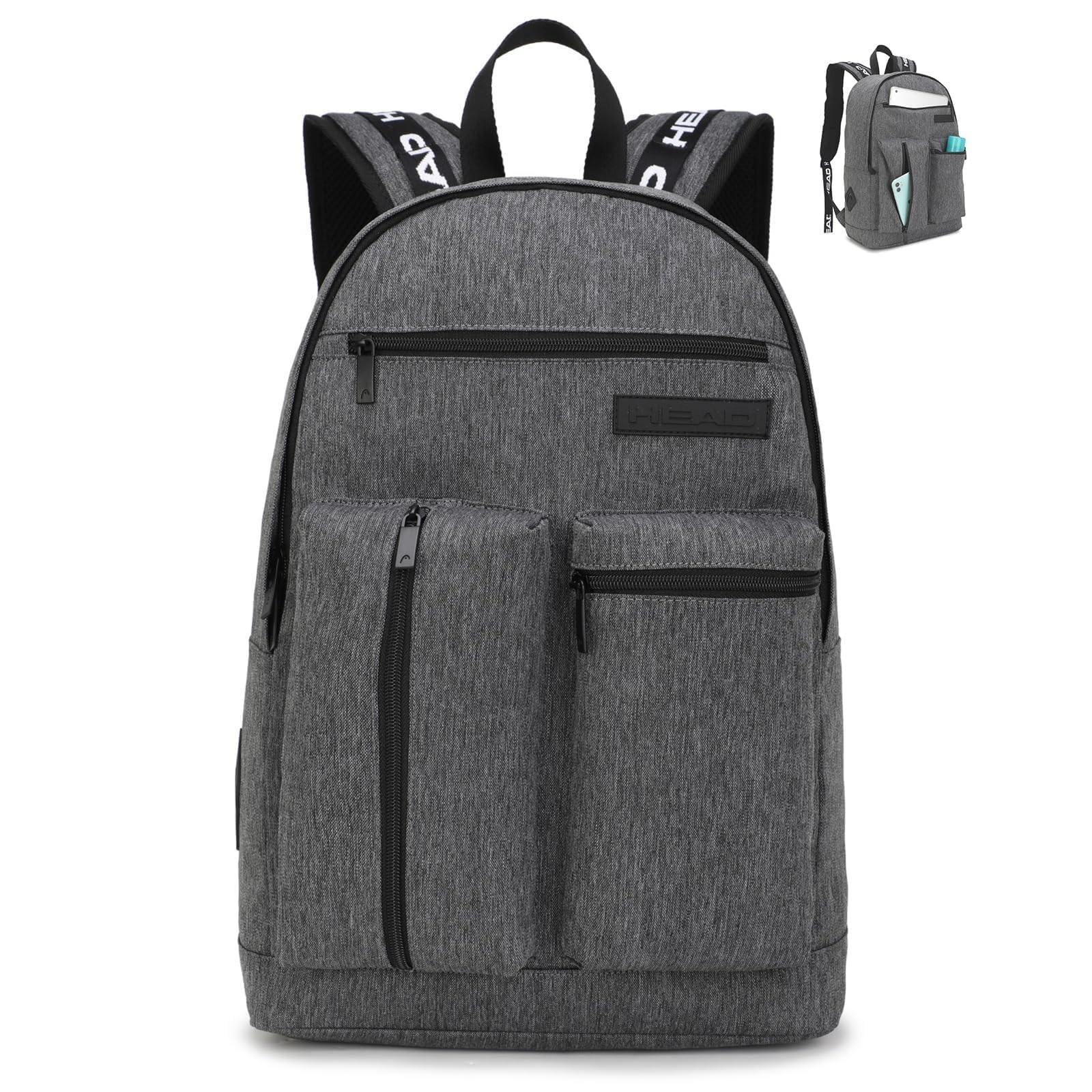 HEAD 30L Laptop Backpack for Men, Lightweight Work Backpacks Fits 15.6 inch N...