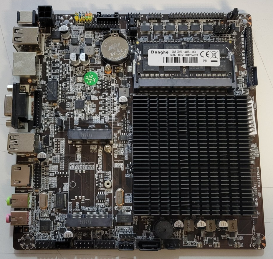 LR-J1900L1 Mini ITX Motherboard - J1900 CPU - 2G RAM DDR3 **Tested**