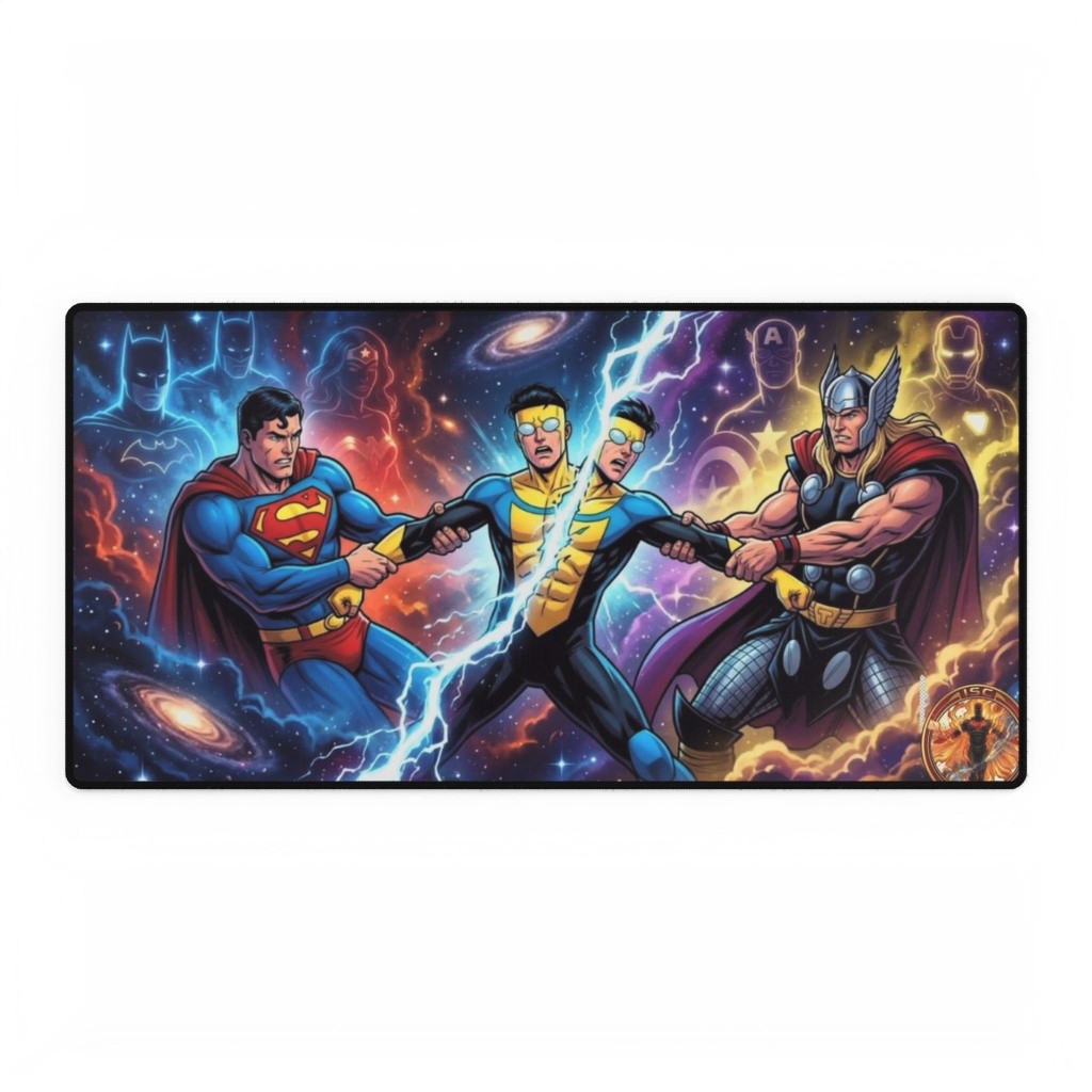 DC Comics And Marvel Crossover Superman And Thor Mouse Pad Desk Mats
