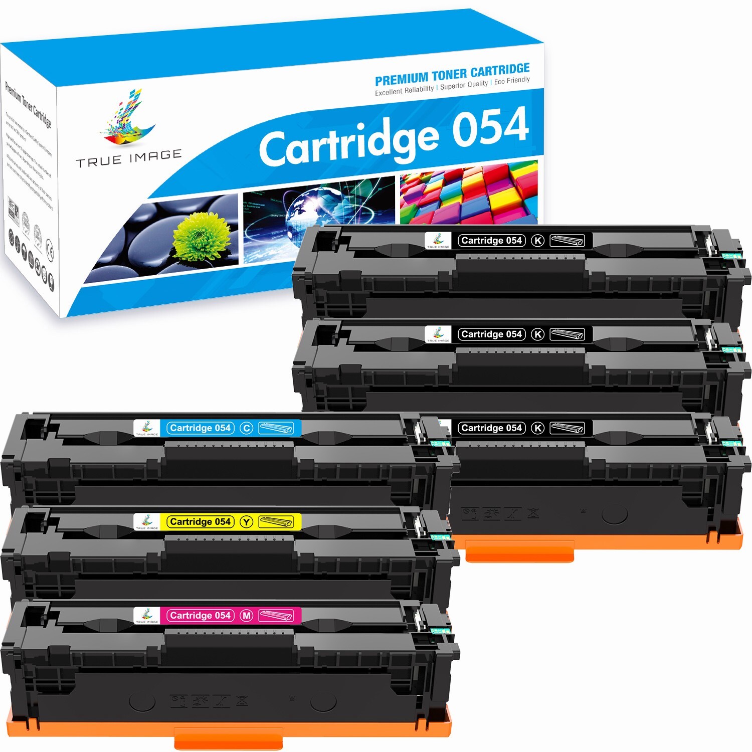 6PK CRG 054 Toner Compatible for Canon 054 ImageCLASS LBP622cdw MF641cw MF643cdw