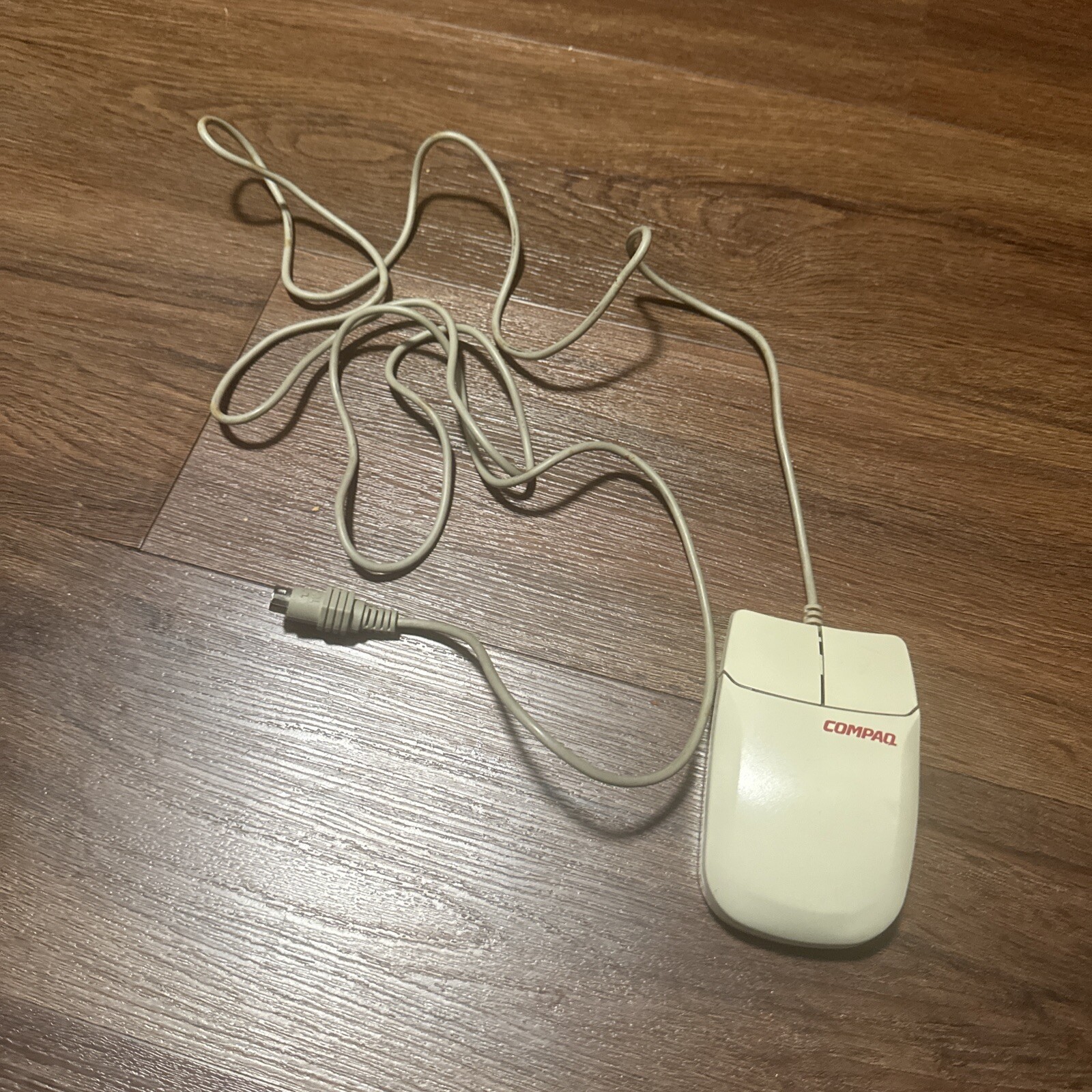 Vintage Compaq MUS2J Mechanical Ball Mouse PS/2 2 Button