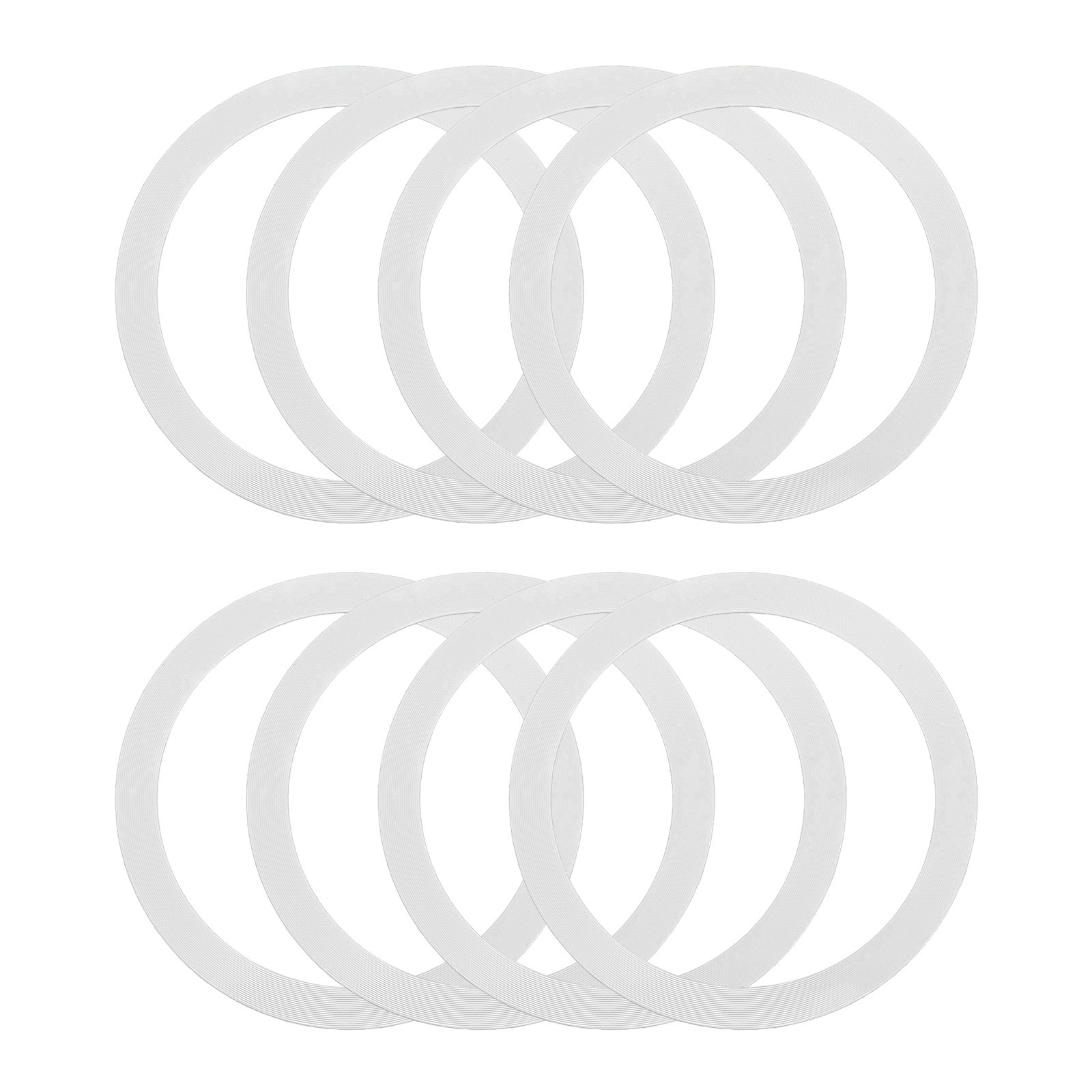 8Pcs Magnetic Adapter Ring Magnetic Wireless Charger Conversion Kit White]