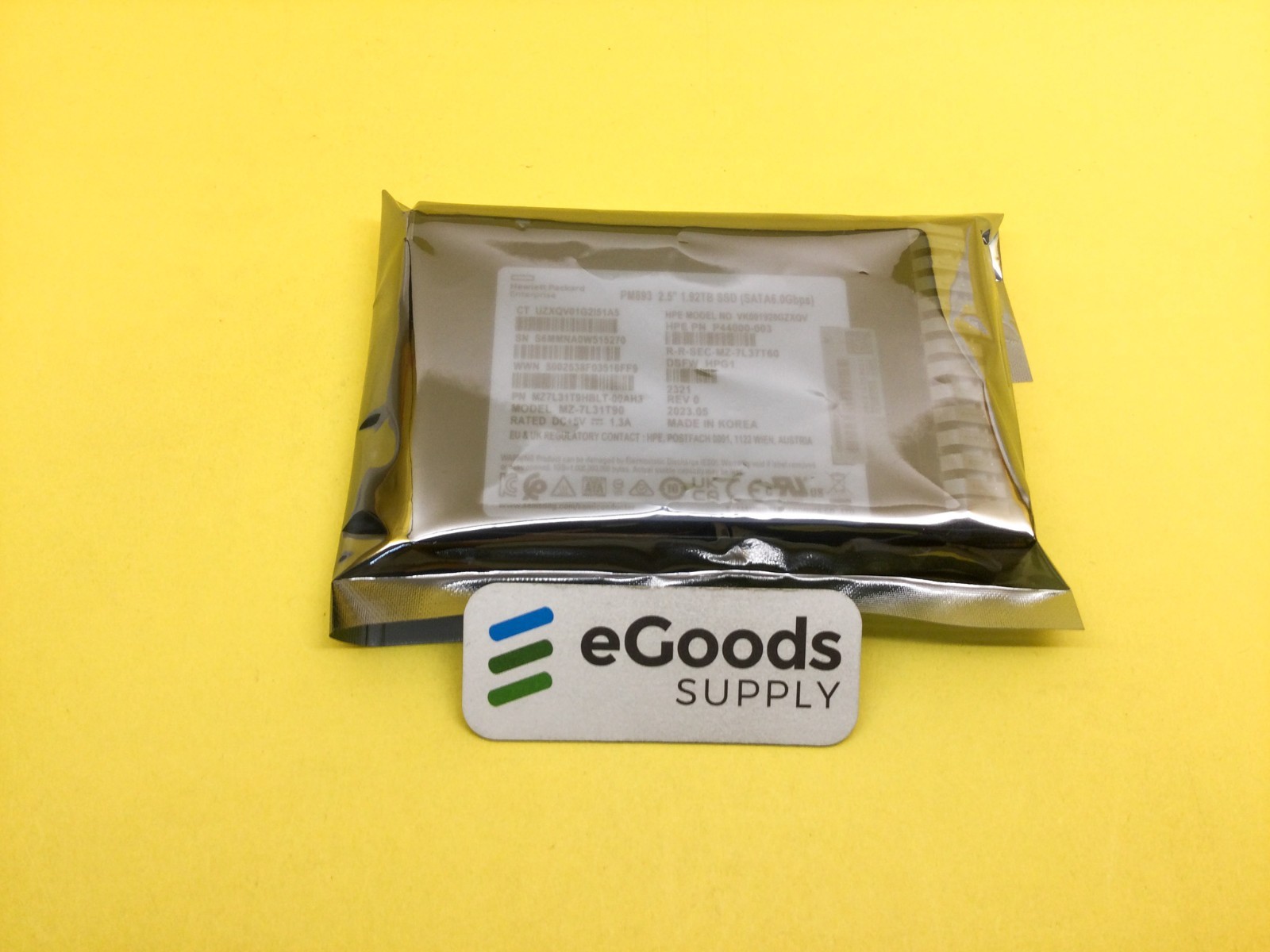 P47812-B21 HPE 1.92TB SATA 6G READ INTENSIVE SFF SC PM893 SSD P48136-001 New