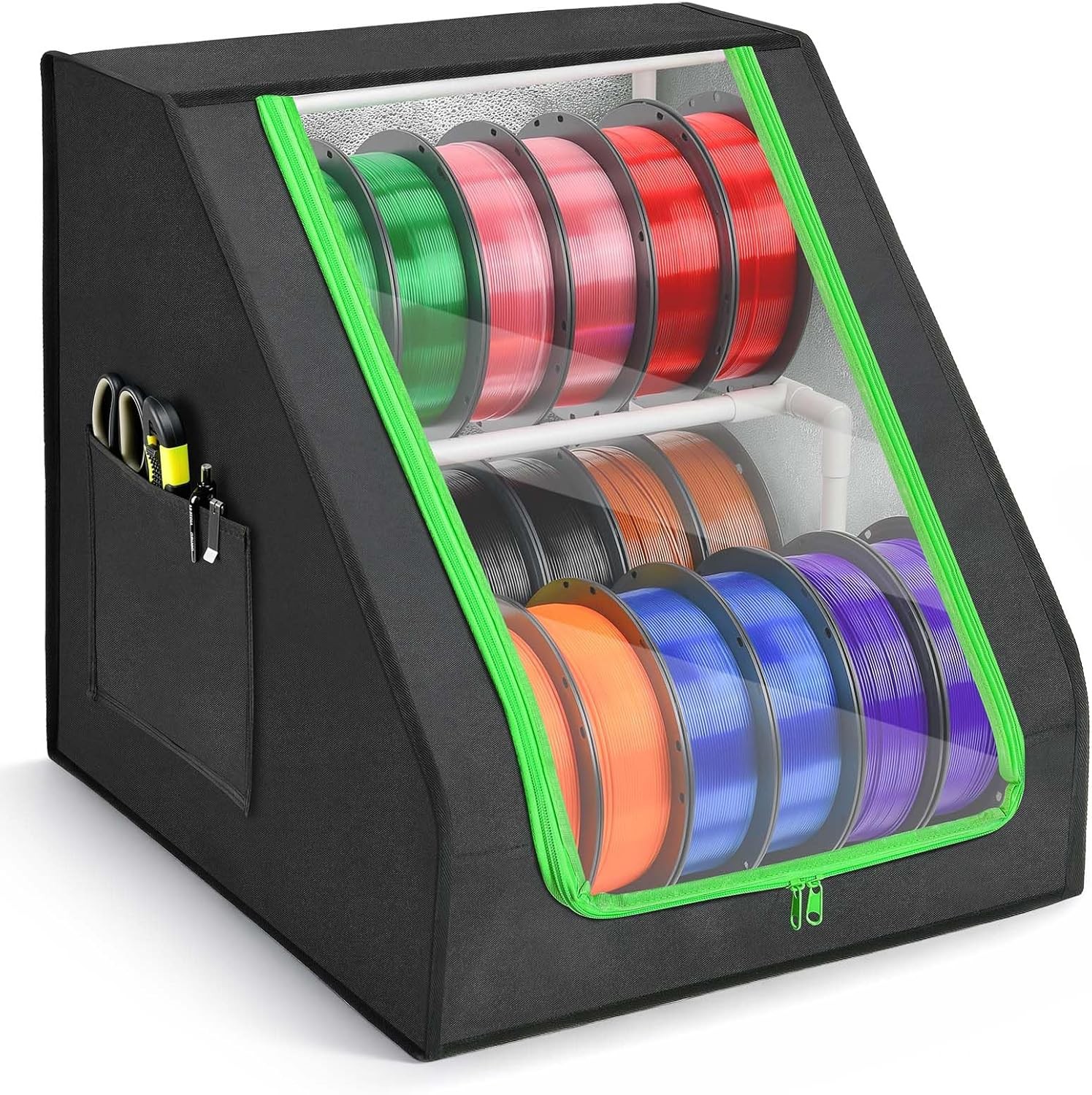 3D Printer Filament Storage Box – Holds up to 21 Spools  2-Tier Filament Rack an