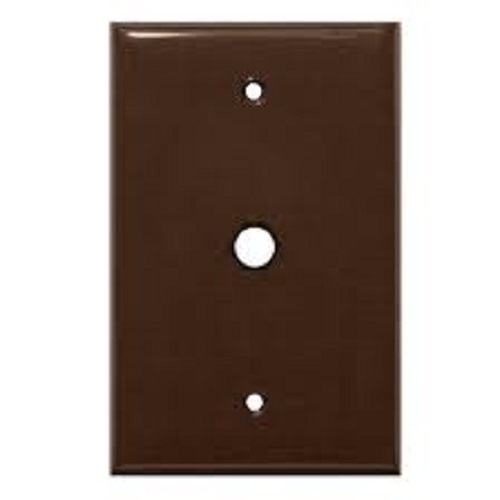 NEW Steren 200-254BR TV Brown 1-Hole Wall Plate