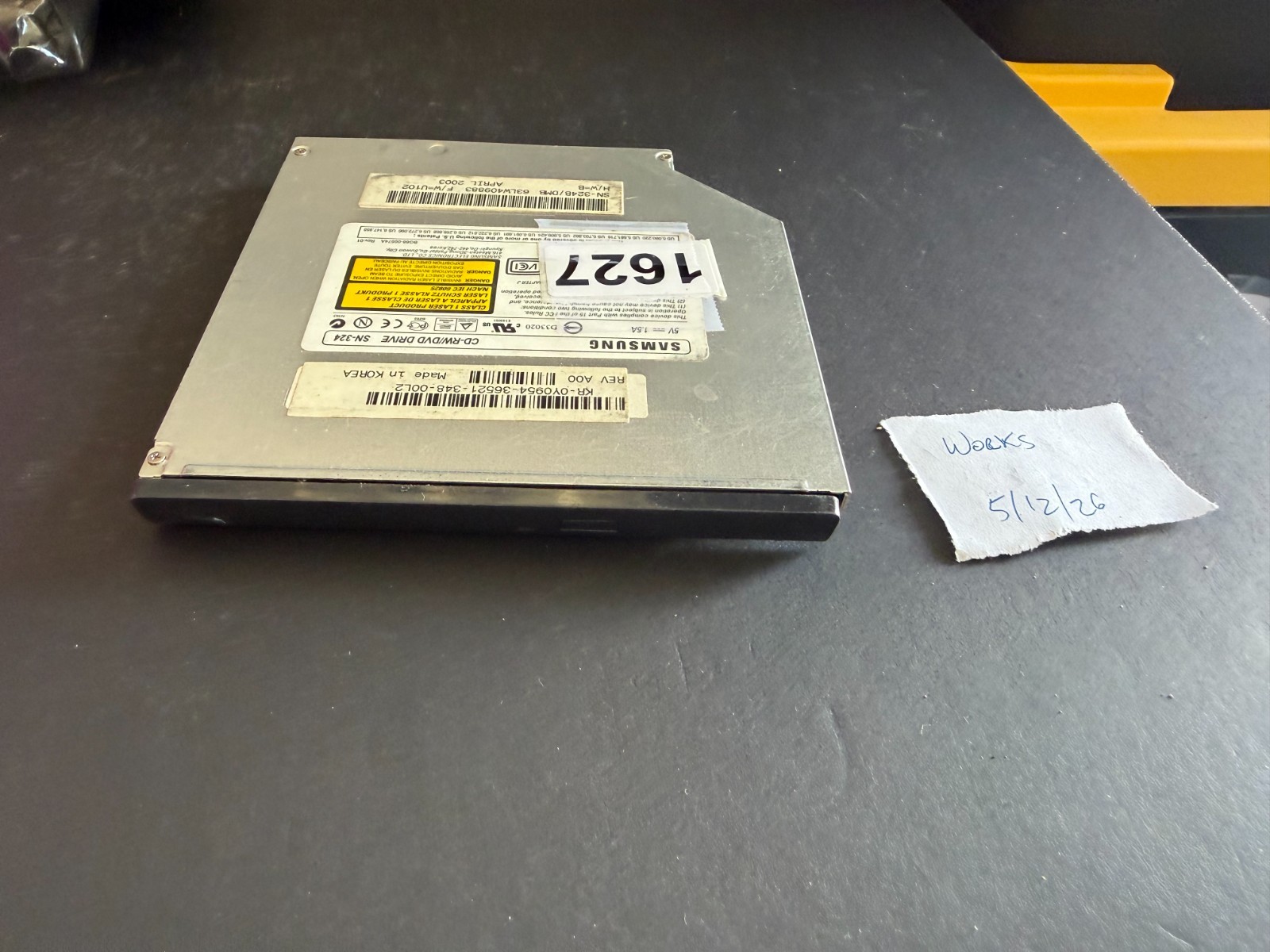 Samsung Combo CD-RW/DVD IDE Drive SN-324 Slim Notebook 24X CD/8X DVD - REF 1627