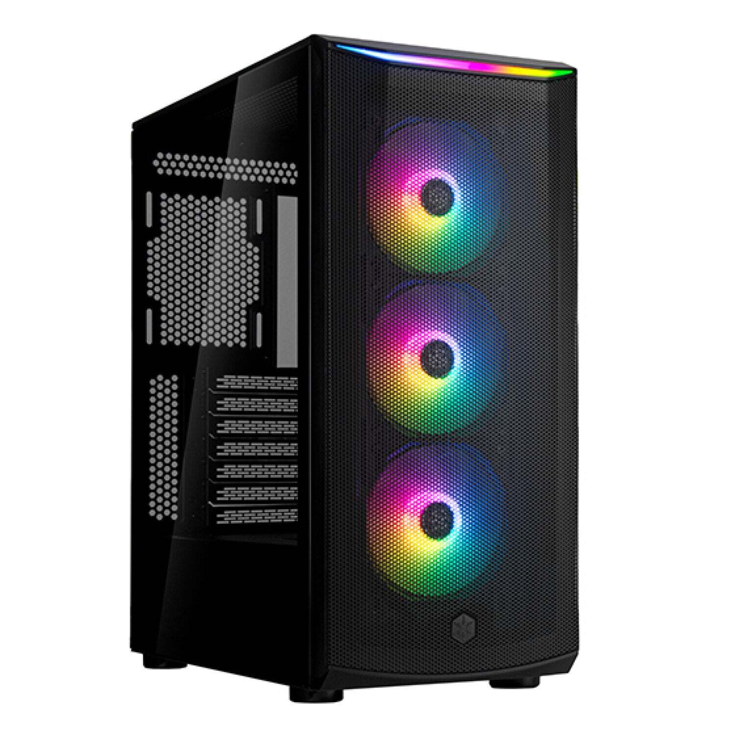 SilverStone FA512Z-BG FARA High Airflow ATX Mid-Tower Chassis With ARGB Lighting