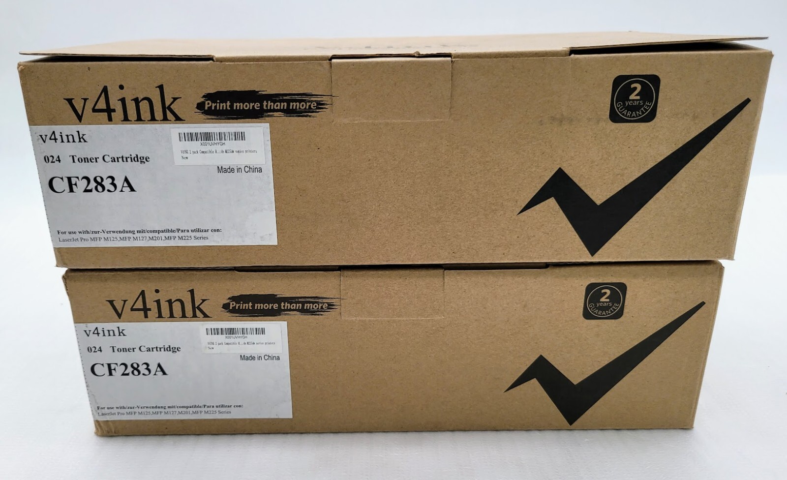 Lot of 2 V4ink 024 Toner Cartridge CF283A