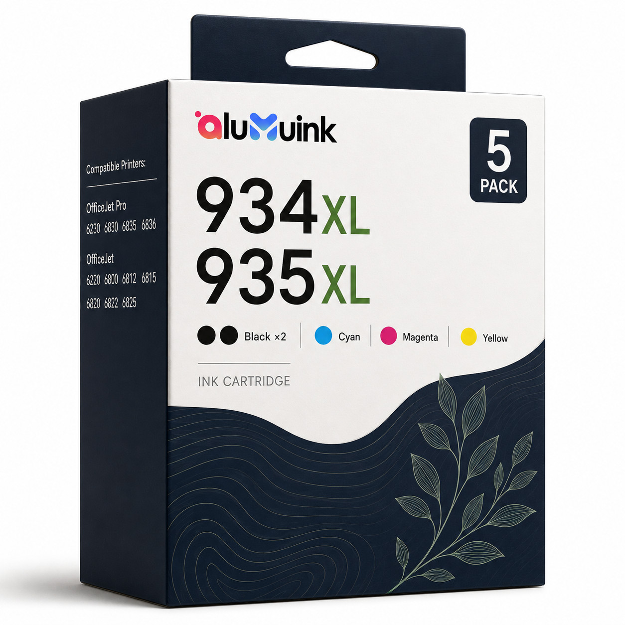 5PK High Yield 934 XL 935 XL Ink Cartridges for  Officejet Pro 6800 6812 6815