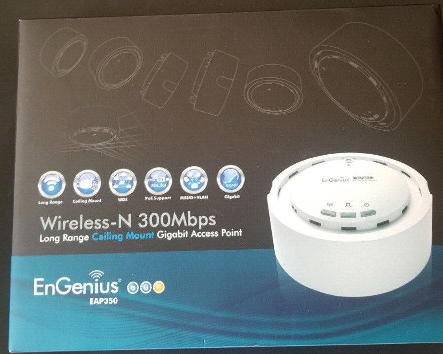 ENGENIUS EAP350 N300 HIGH-POWER WIRELESS GIGABIT INDOOR ACCESS POINT