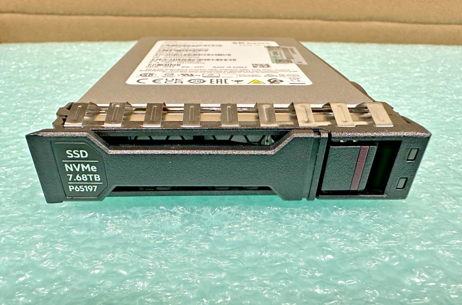 HPE 7.68TB NVMe U.3 Static V2 SSD G4 x4 RI SFF 2.5 15mm SK Hynix PE8110 BC 100%