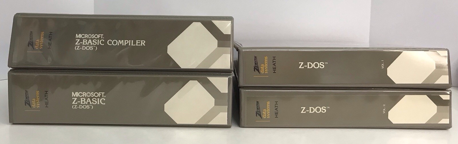 Heath Zenith Data Systems Manual Binders Z-BASIC  Z-DOS 1&2  Z-BASIC Compiler