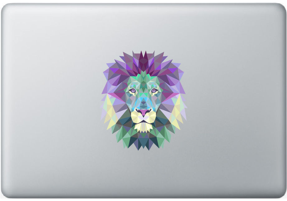 Lion King of Jungle Color Laptop Apple Sticker Macbook Air/Pro/Retina 13"15"17"