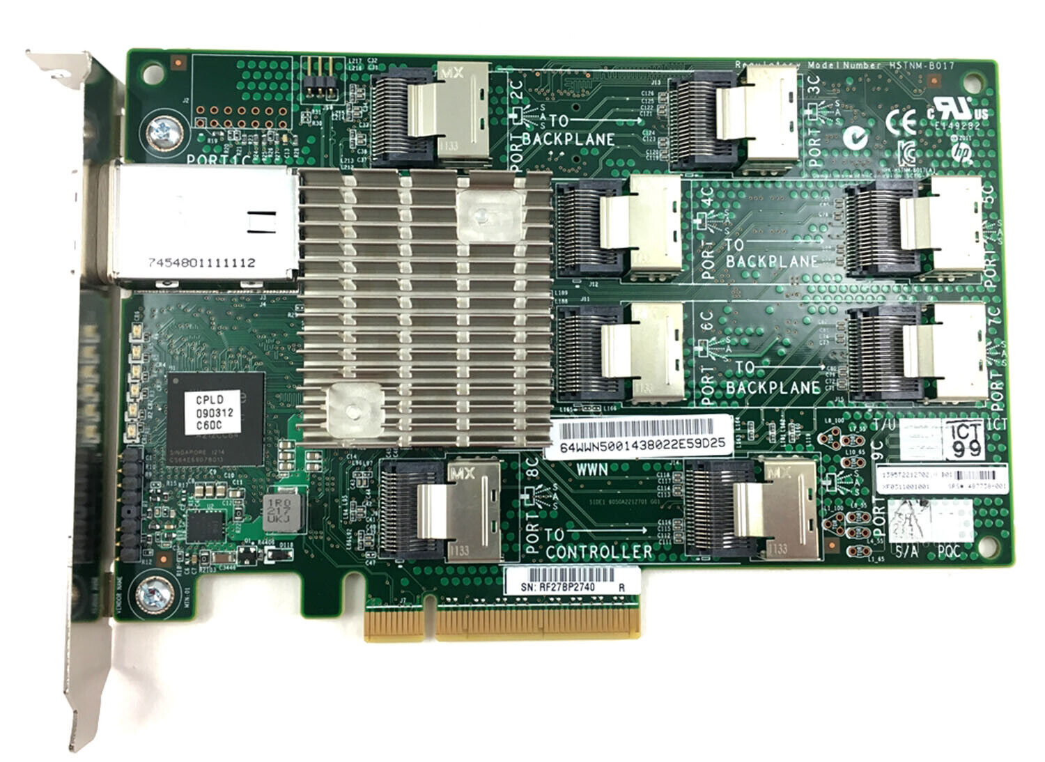 487738-001 HP 24 Bay SAS PCI-E Expander Card 