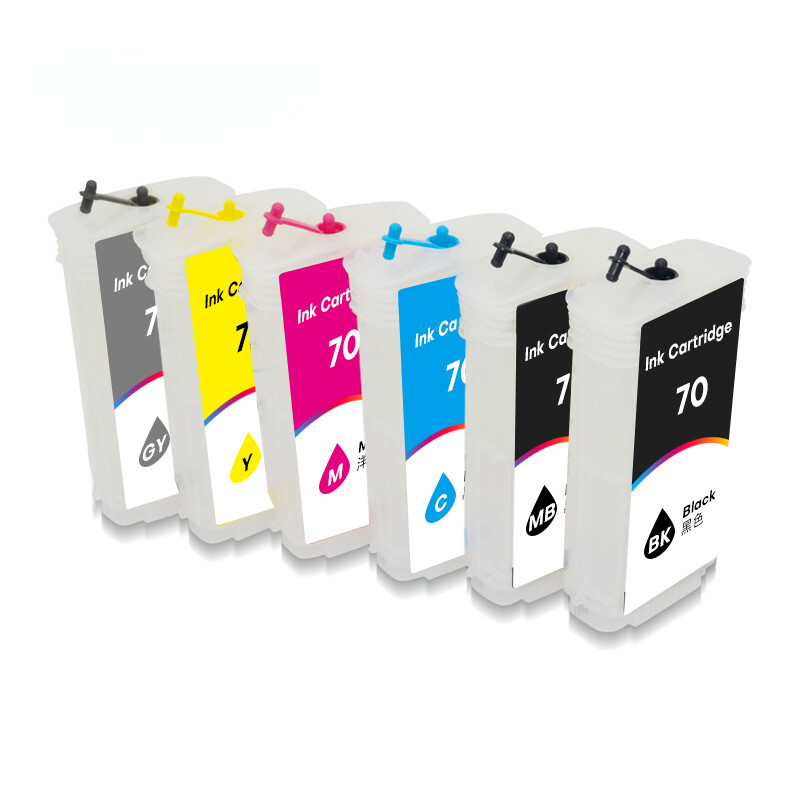 8 Colors 130ml/pc For Hp 70 Ink Cartridge With Chip For Hp Z5400 Printer