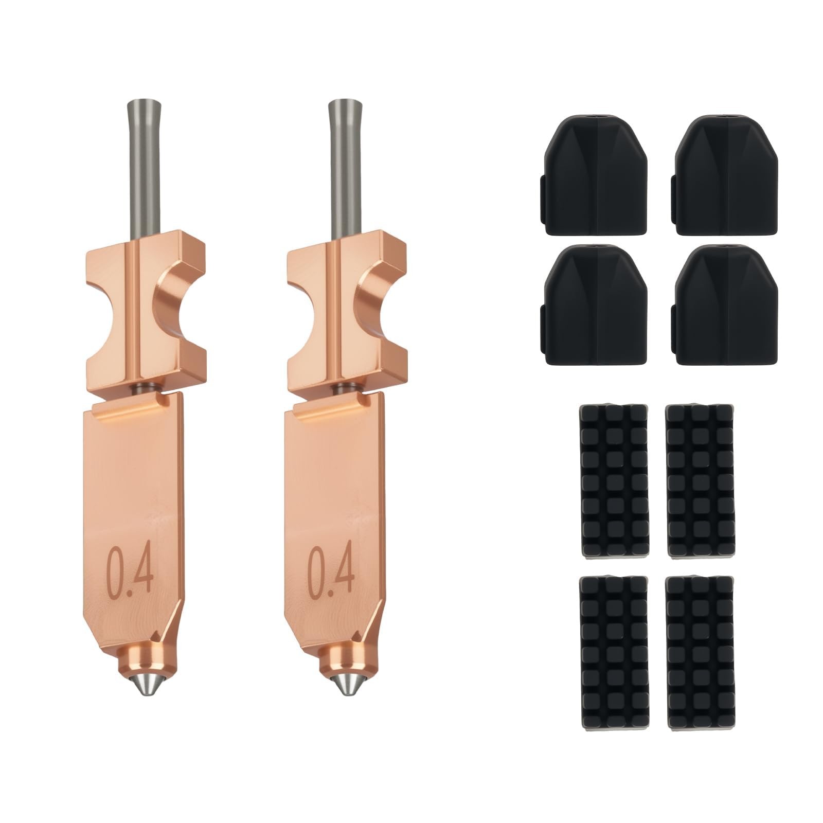 2PK Upgraded 0.4MM Hotend Kit for Flashforge AD5X Nozzle - All Metal Hot End/...