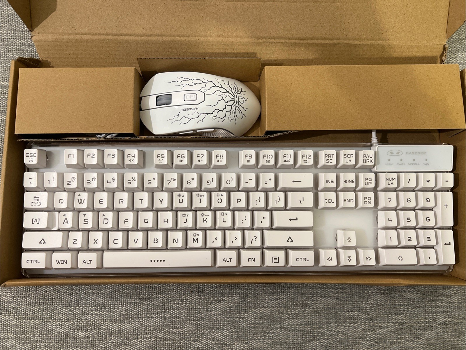 Magegee K1 LED Rainbow Gaming Keyboard and mouse 
