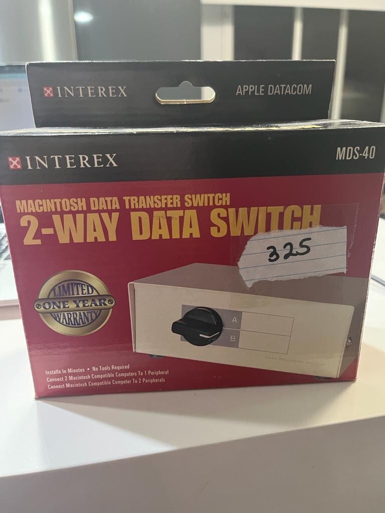 Interex Macintosh Data Transfer Switch - Unopened box #325
