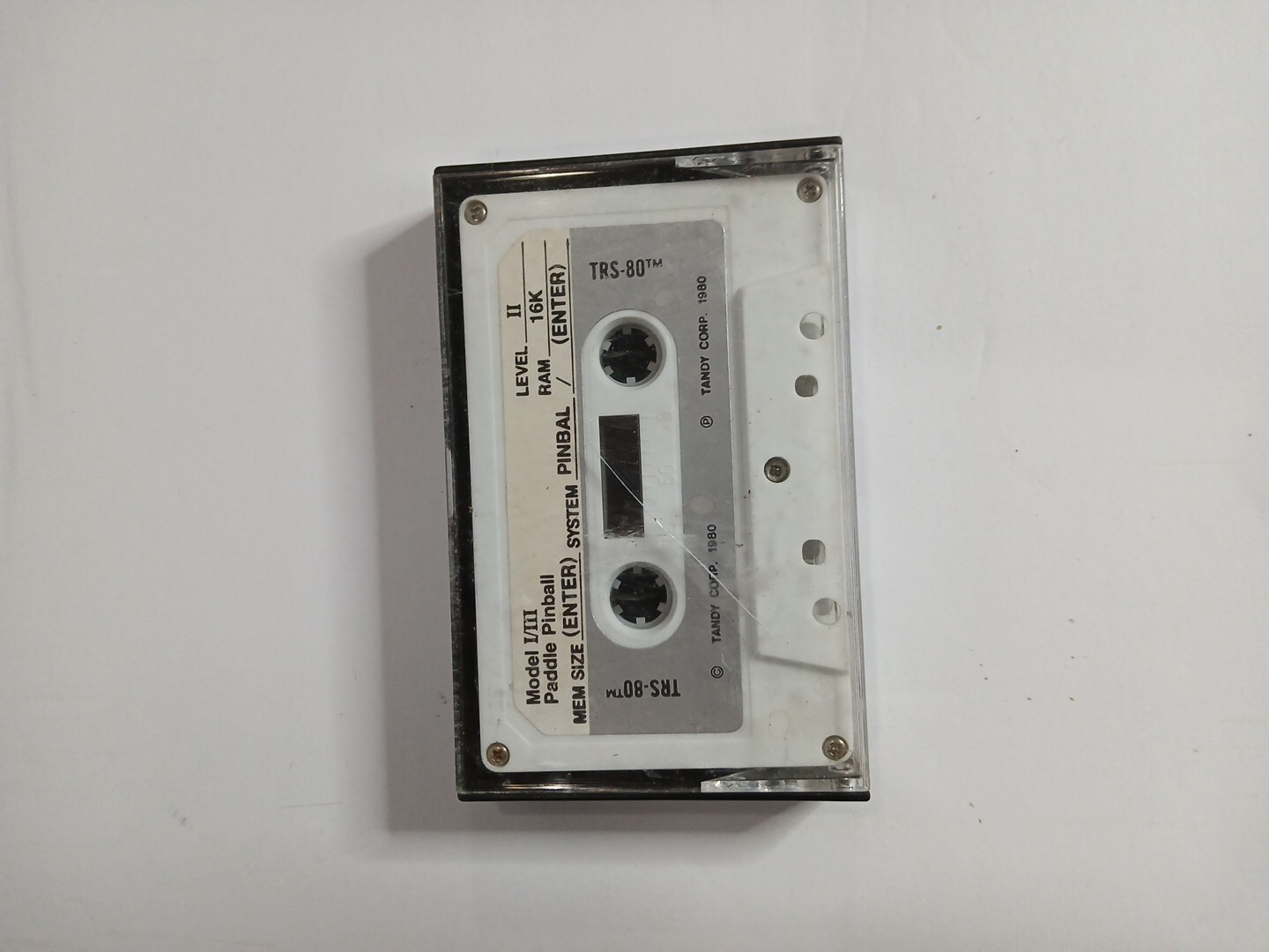 Tandy Radio Shack TRS-80 Model I/III Paddle Pinball Game Cassette Only