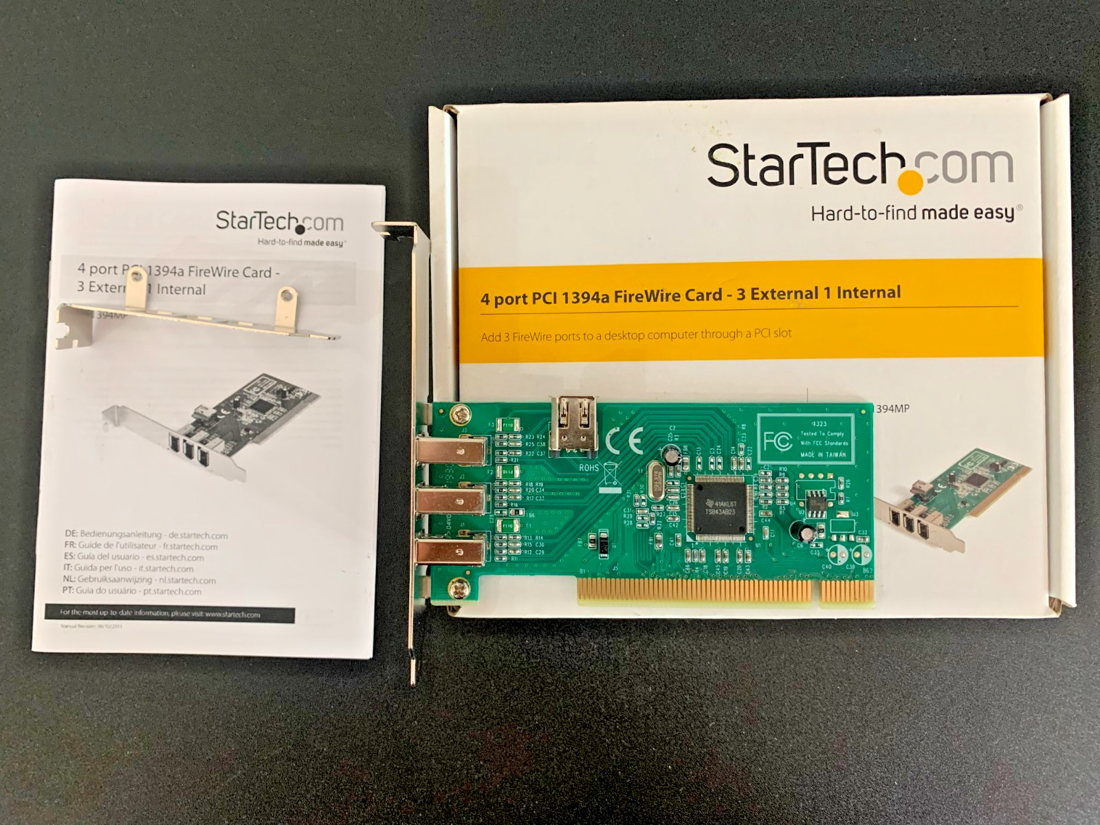 NEW StarTech 4-Port PCI 1394a FireWire Adapter Card - PCI1394MP IN FACTORY BOX