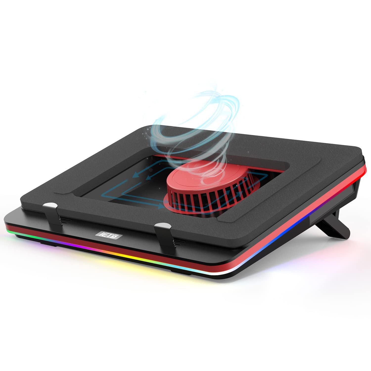 IETS GT500 RGB Laptop Cooling Pad 5000 RPM Turbo Fan 13-17.3" Adjustable Stand