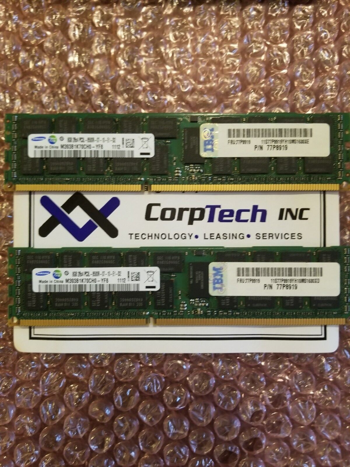 IBM 4529 77P8919 16GB Memory Kit (2 x 8GB) 1066Mhz PC3-8500  *Free Tech Support*