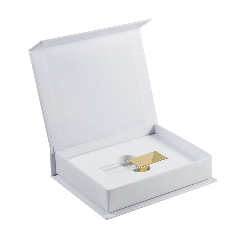 Wedding Custom Crystal Gift Box USB Flash Drive 64GB Free Logo Pen Drive 32G 16G