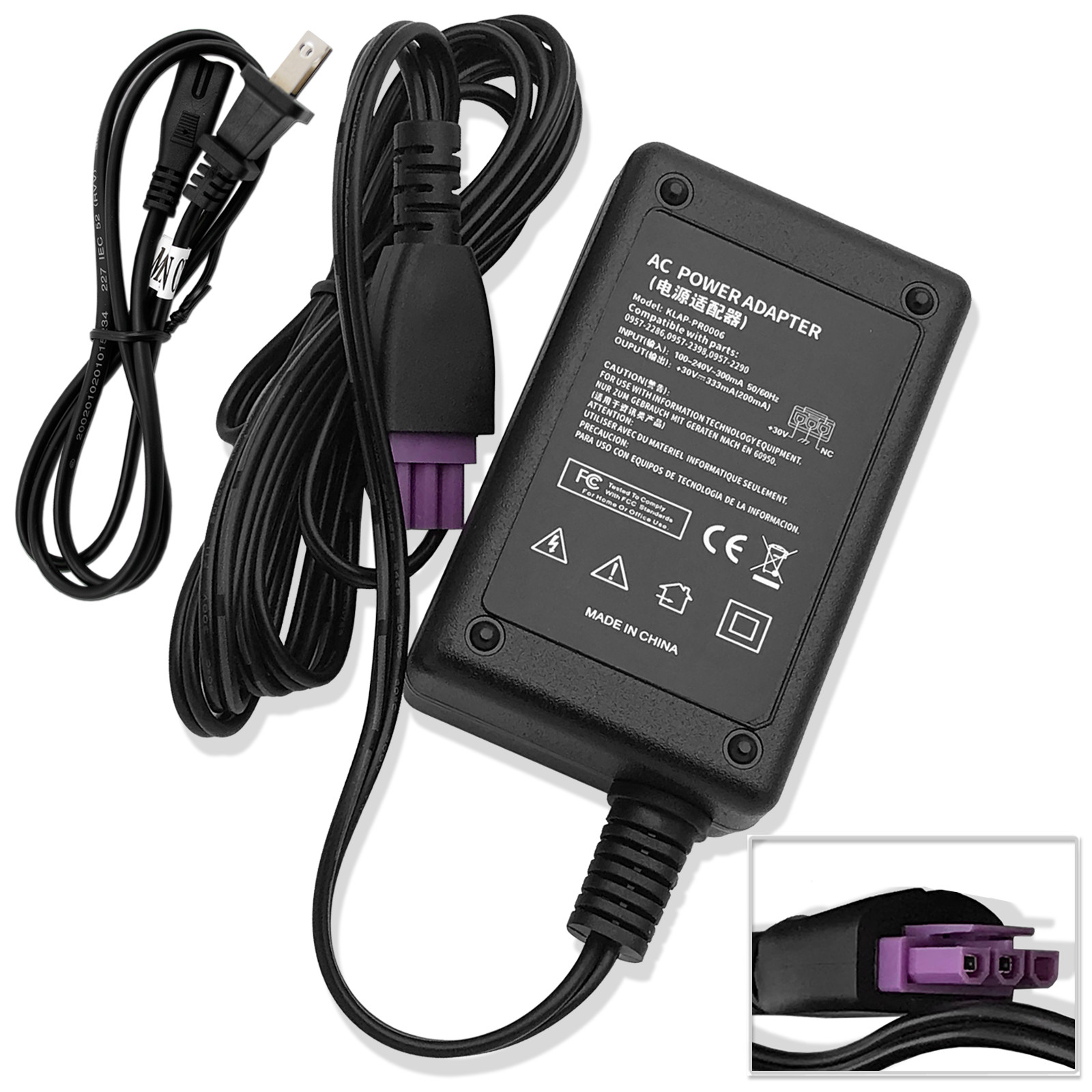 New AC Adapter Power Cord Charger For HP Deskjet 3056A 3510 3511 3512 Printer