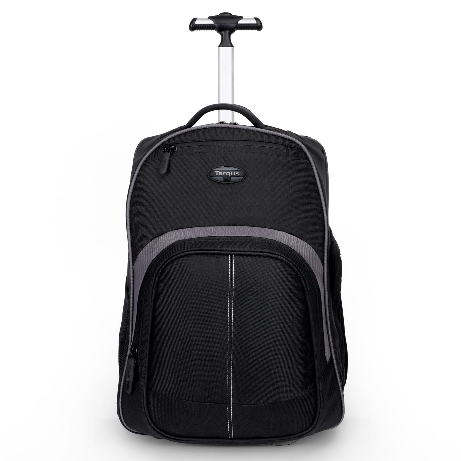 Targus 16 Inch Black Compact Rolling Laptop Backpack for Work and Travel