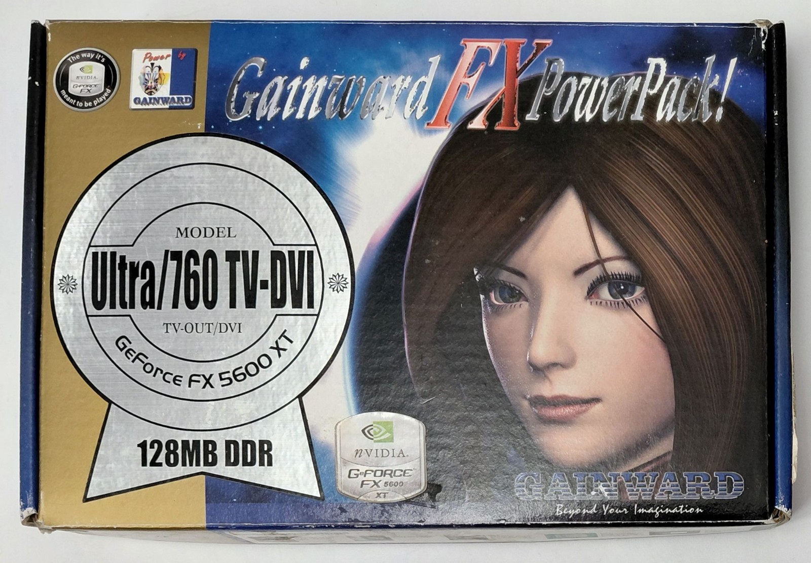 Gainward GeForce FX5600XT AGP Graphics Card (Nvidia, 128MB, Retro, Original Box, 2003)