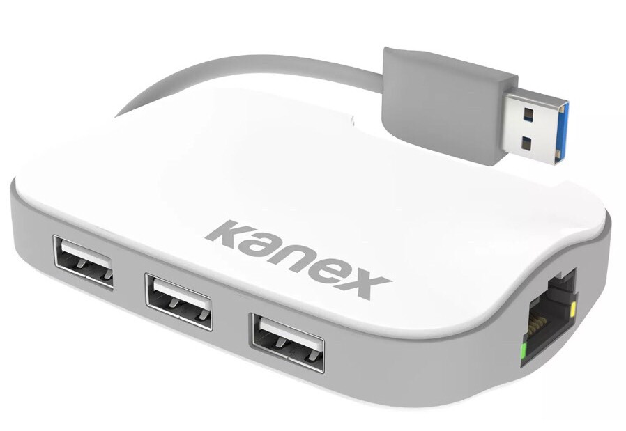 NEW Kanex USB 3 Port Hub with Gigabit Ethernet Port macbook adapter usb3gbit3x 