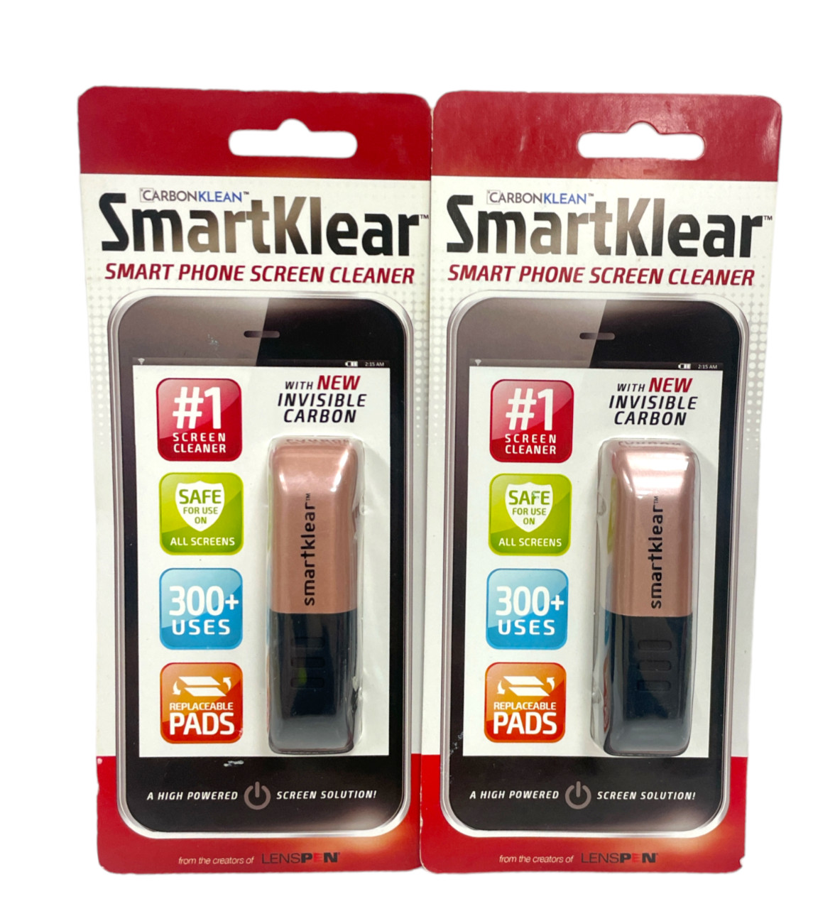 Carbon Klean-Smart Kear Smart Phone Screen Cleaner Lot Of 2 As Is NEW