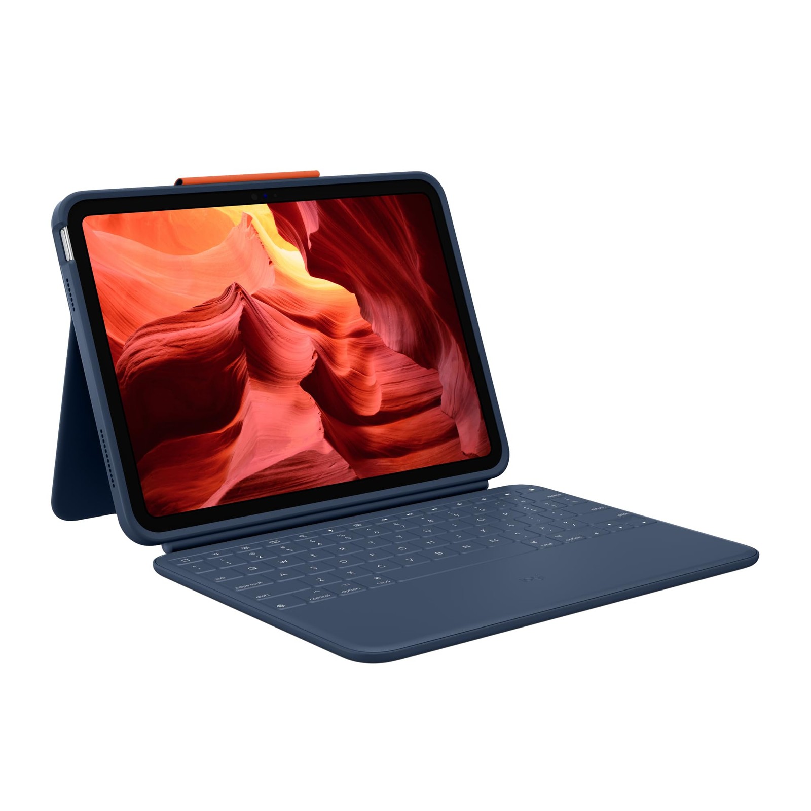 Logitech Rugged Combo 4 iPad 10th Gen Spill-Proof Keyboard Case - Blue