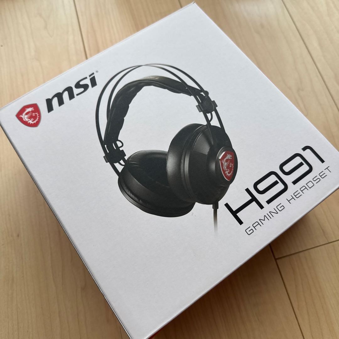 MSI H991 Gaming Headset 40mm Driver Noise Cancelling Mic 3.5mm Mint
