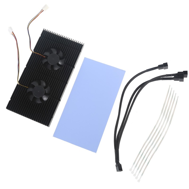 GPU Backplate Memory Radiator For RTX 3090 3080 3070 Graphics Card Cooler Fans