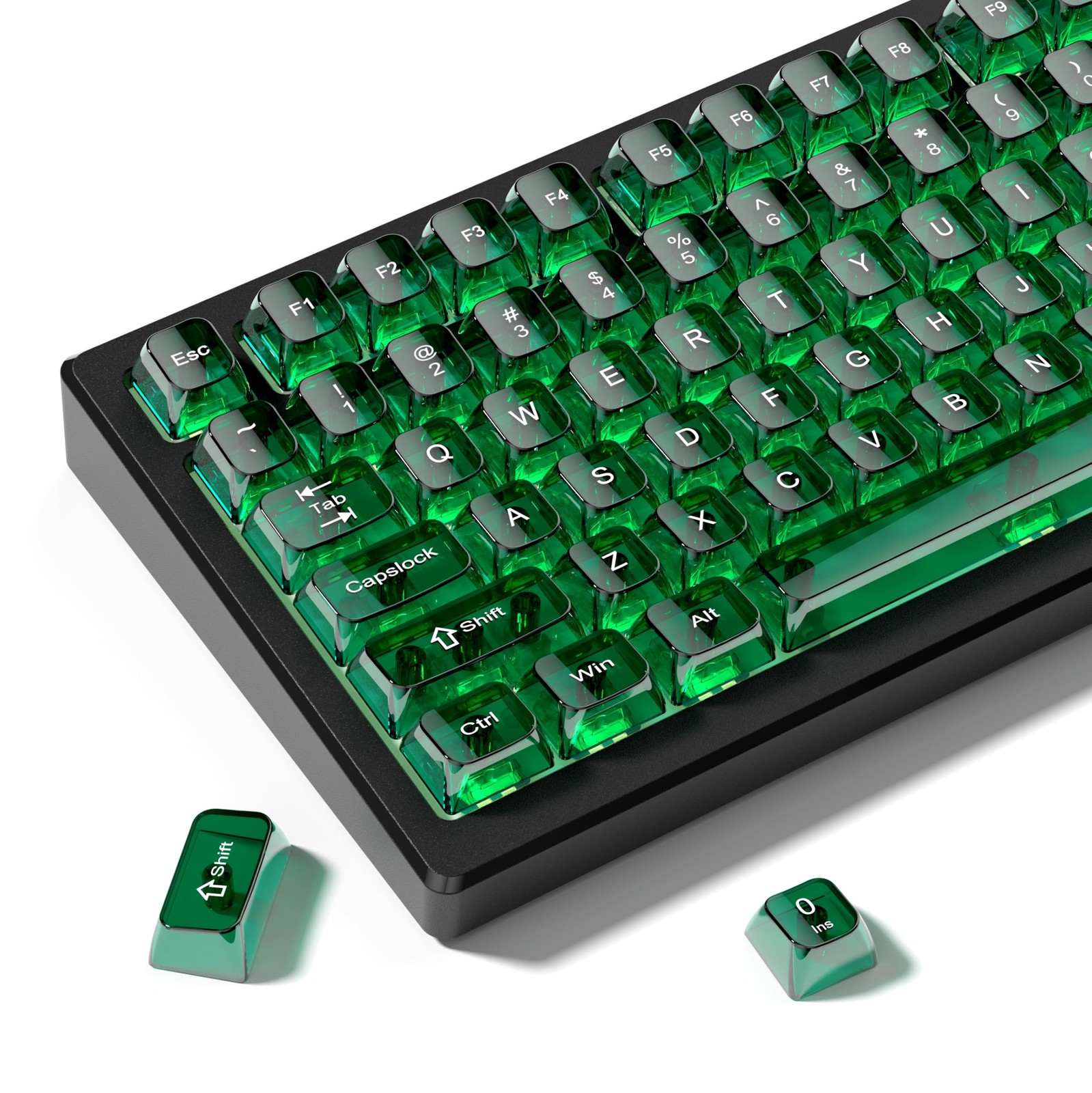 dagaladoo Clear keycaps Set,Translucent Keyboard keycaps,Jelly Key caps
