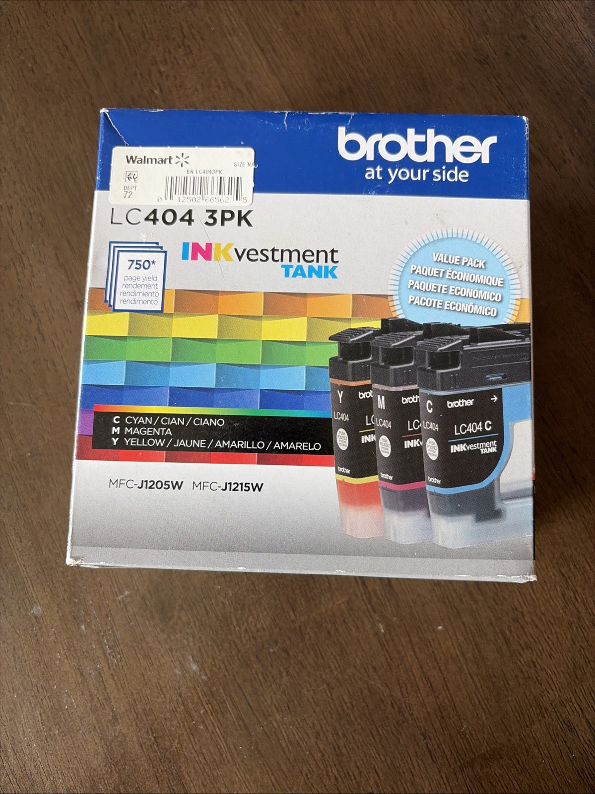 Brother Genuine LC404 3PK 3 Pack Inkvestment Tank Ink Cartridges
