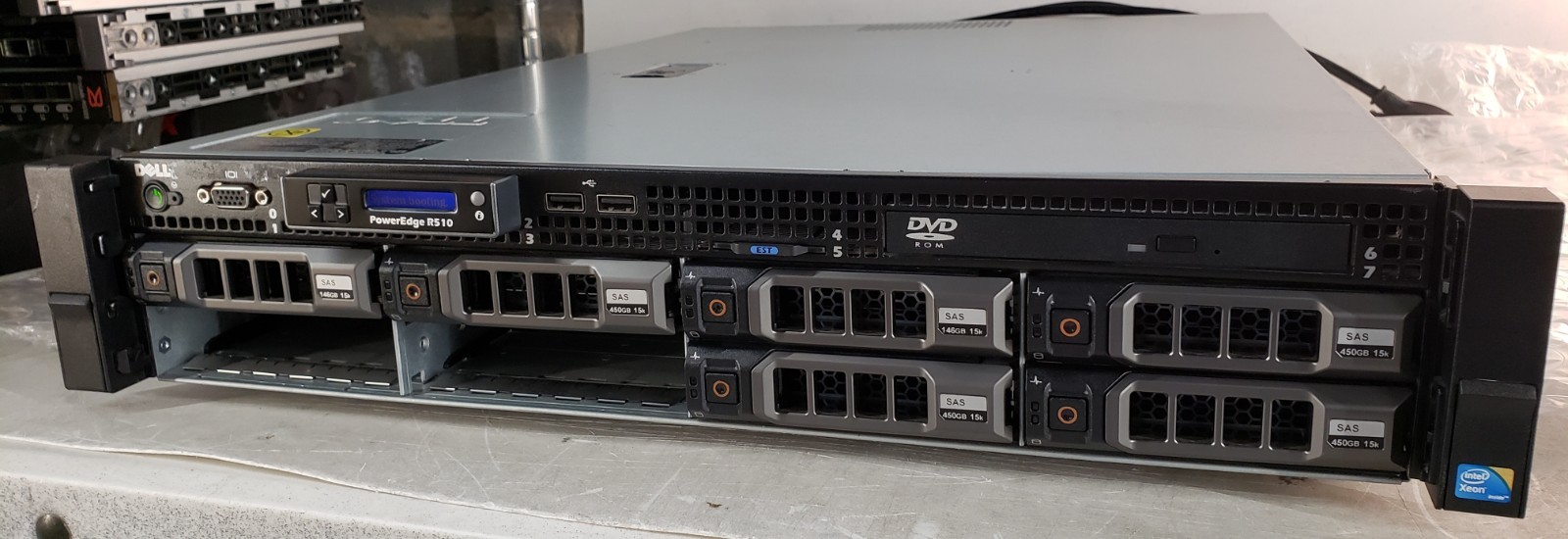 Dell PowerEdge R510 E12S Intel Xeon X5560 Server NO RAM HDD w/ 2x 1100w PSU